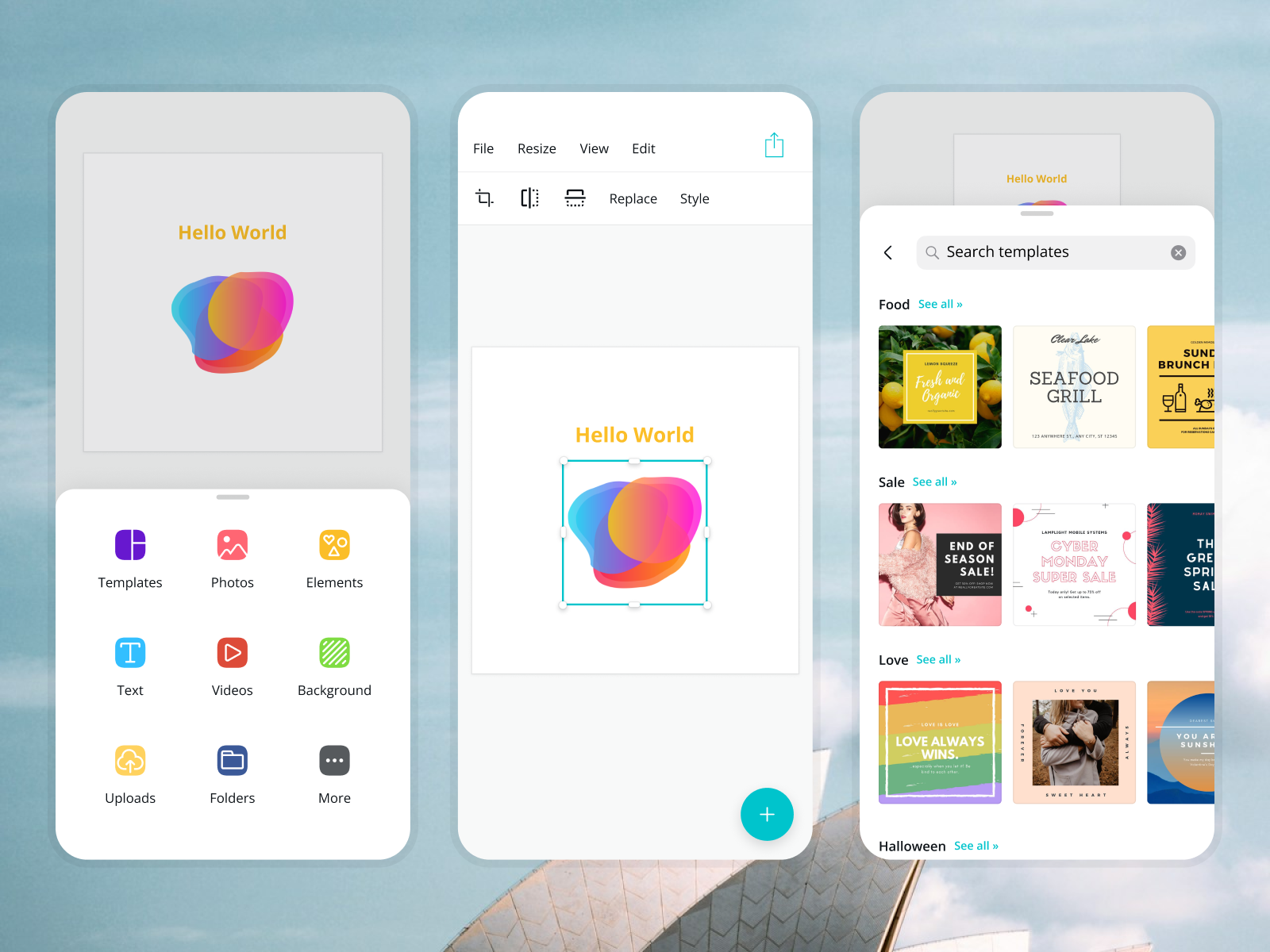 Canva interface
