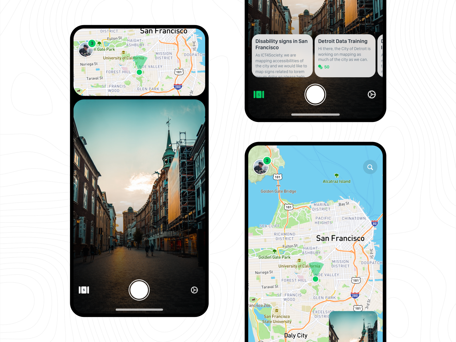 Mapillary interface